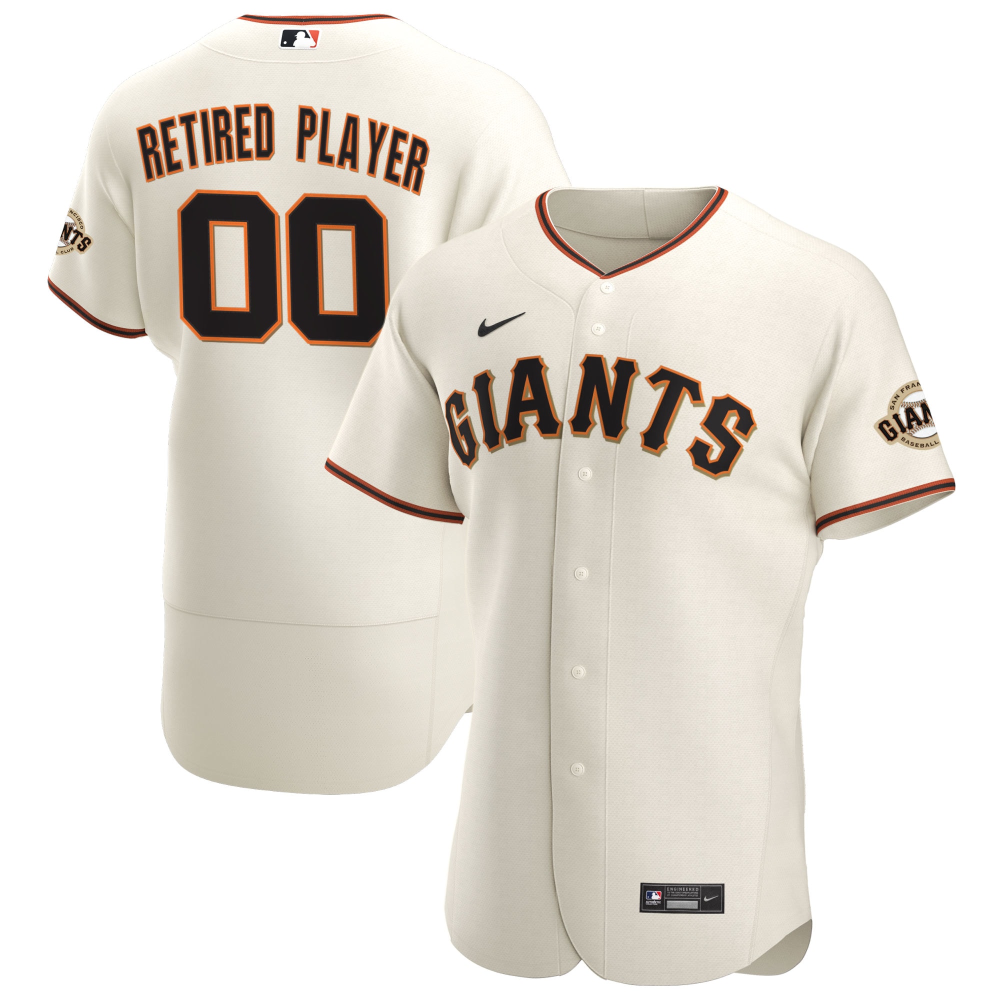 San francisco giants nike home pick-a-player retired roster authentic jersey color cream  Baseball MLB Jersey For Fans Replica Sports MLB Baseball