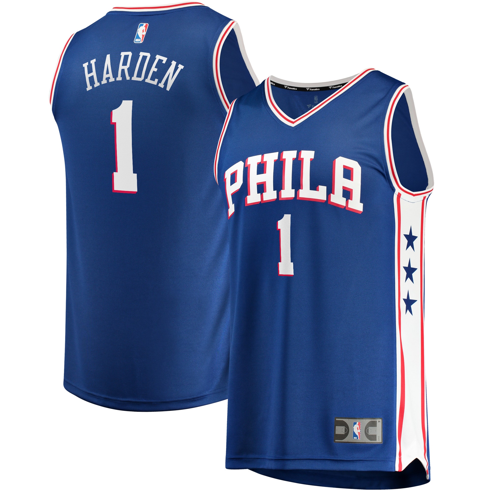James harden philadelphia 76ers fanatics branded 2023/22 fast break jersey icon edition royal Baseball NBA Jersey Replica Sports NBA Gift For Fans Basketball
