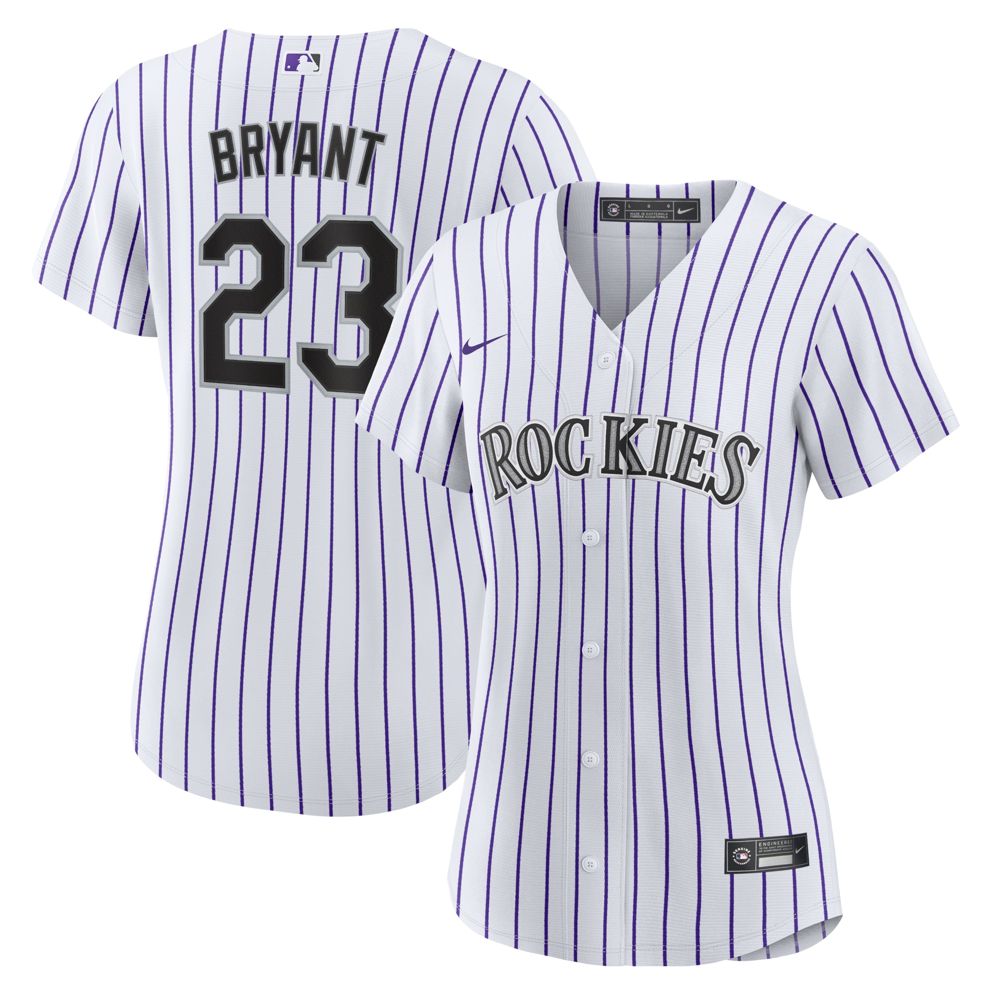 Kris bryant colorado rockies nike women's player jersey color white/purple  Baseball MLB Jersey Replica For Fans Sports MLB Baseball