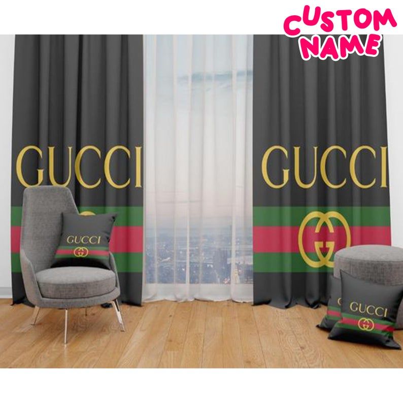 Gucci logo type 19 Bathroom Accessory Sets Waterproof Shower Curtain Pedestal Rug Hypebeast Bathroom Bath Mat Set Toilet Cover Home Decor Bathroom Sets Luxury Fashion Brand