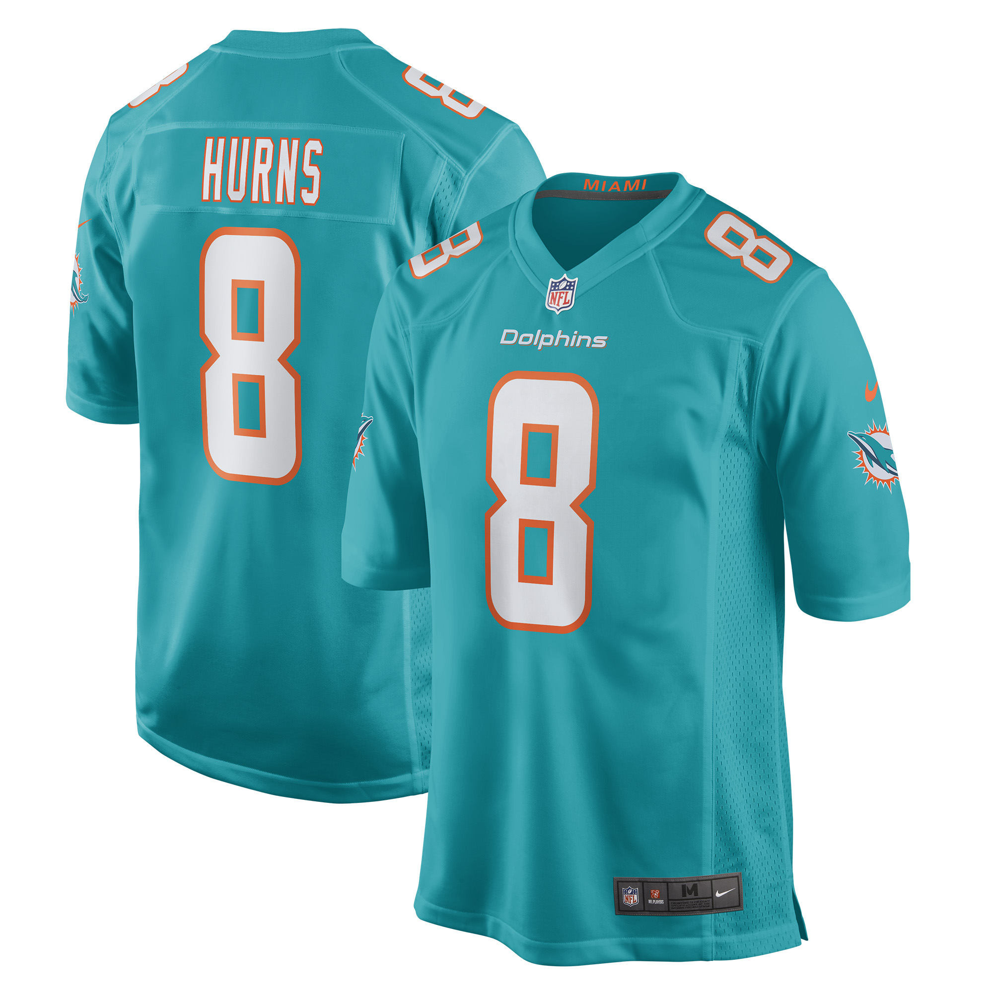 Allen hurns miami dolphins nike game player jersey color aqua  Baseball NFL Jersey For Fans Replica Sports NFLFootball