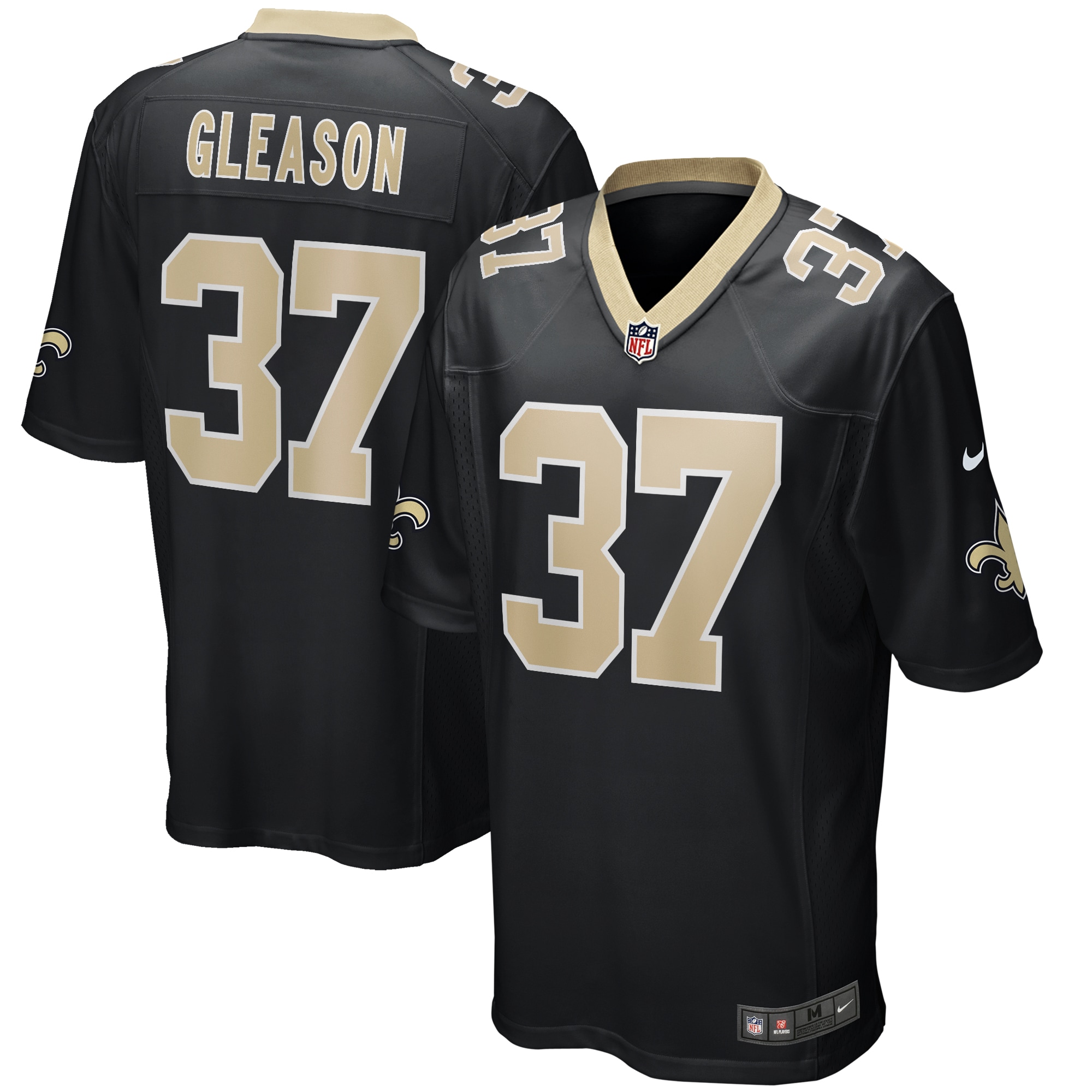 Steve gleason new orleans saints nike game retired player jersey color black  Baseball NFL Jersey For Fans Sports Replica NFLFootball