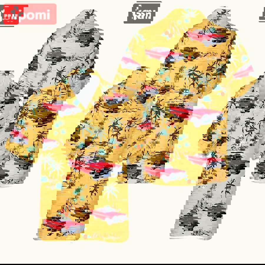 1958 plymouth fury hawaiian shirt Hawaii Shirt Shorts & Flip Flops
