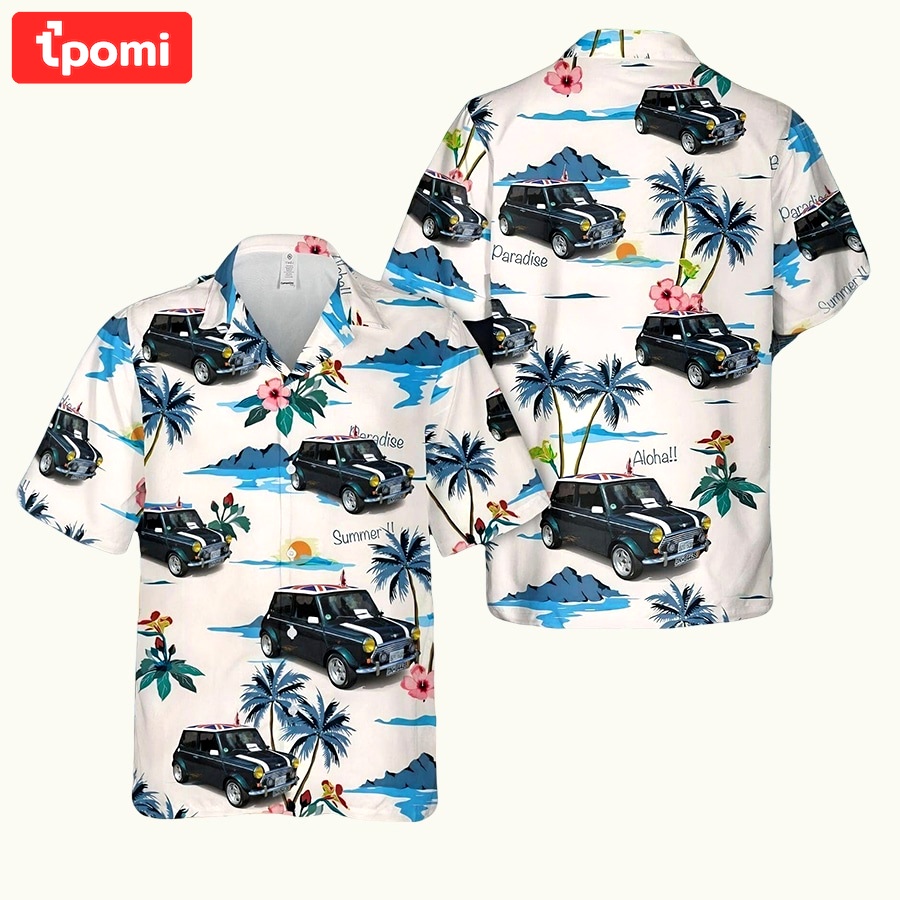 1964 rover mini cooper hawaiian shirt Hawaii Shirt Shorts & Flip Flops