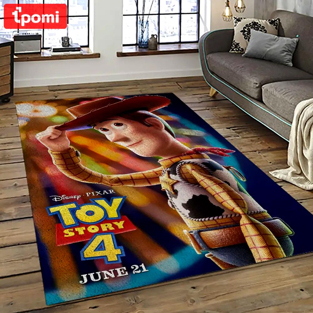 A toy story characters cartoon movie carpet rectangle area rug for living room bedroom decor ats15 Rectangle Rug