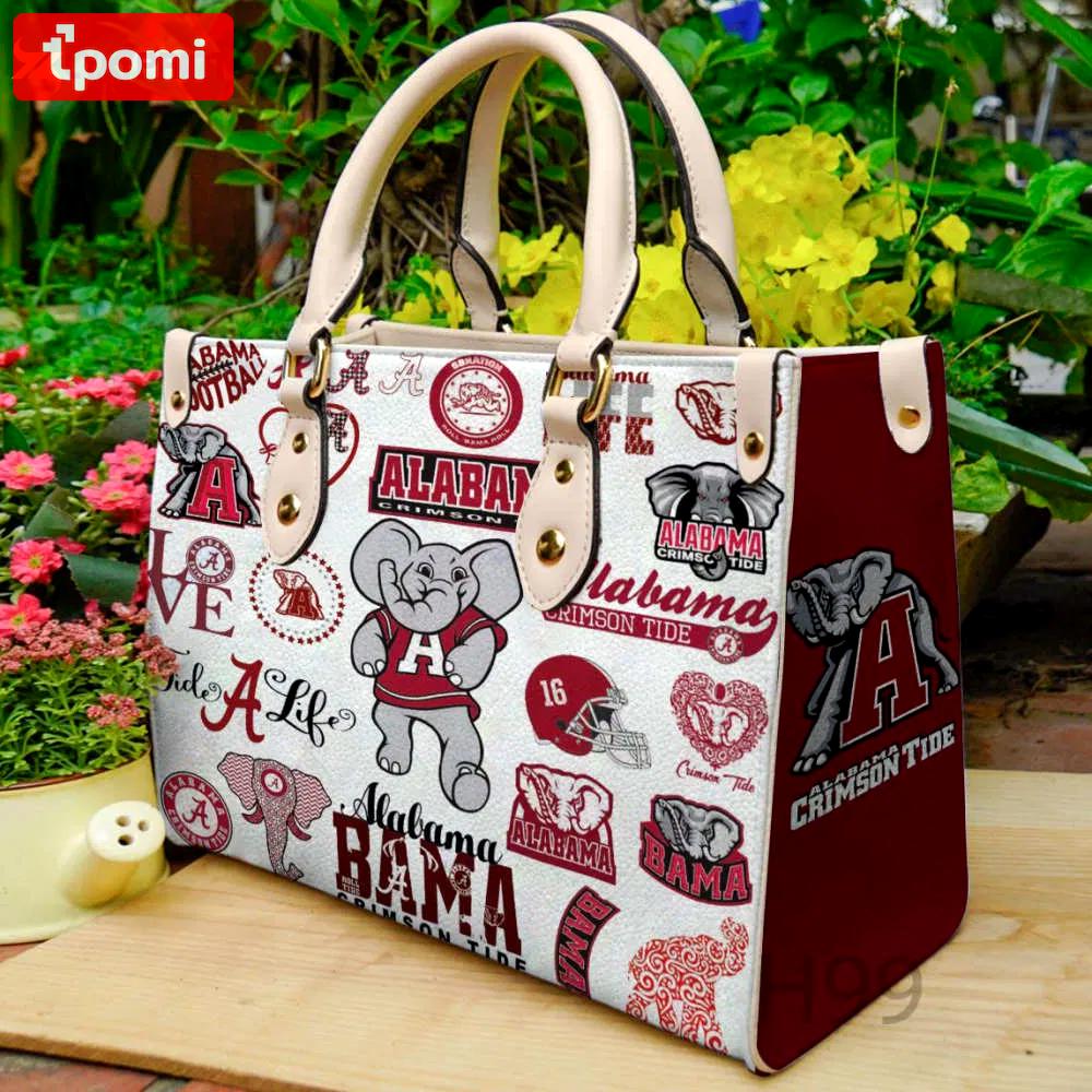 Alabama crimson tide leather handbag for women gift 2590 Women Leather Hand Bag