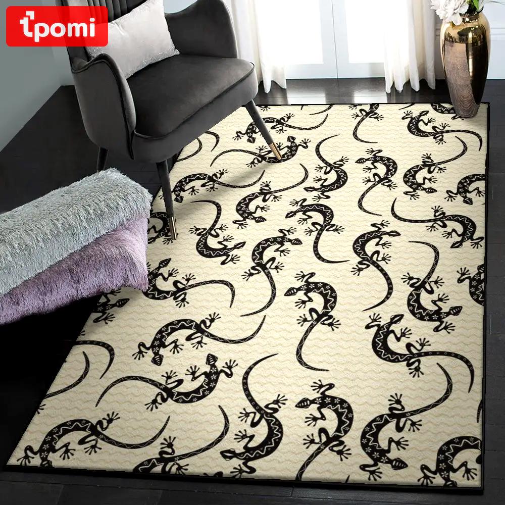 Animal lover large living room rugs, lizard pattern 2 gs cl rug Rectangle Rug