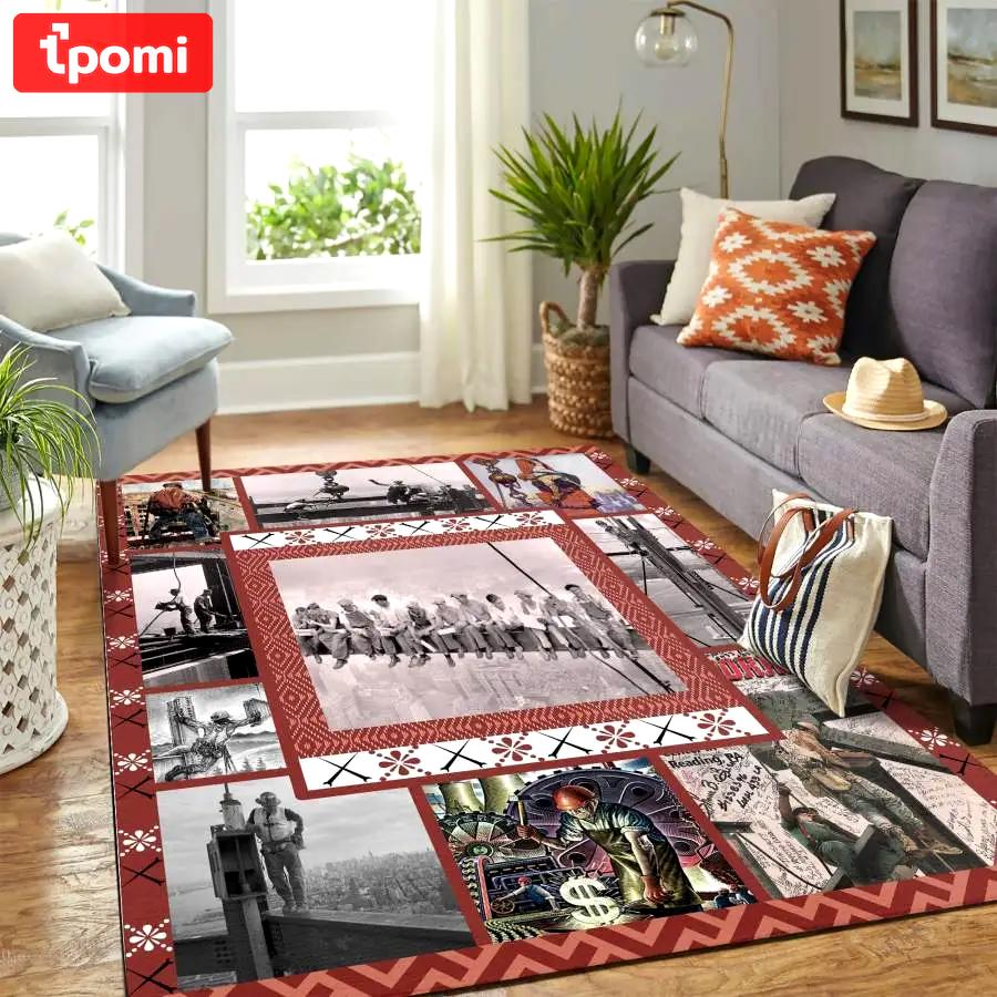 Area rug living room rug home decor baseball floor decor rcdd81f31318 Rectangle Rug