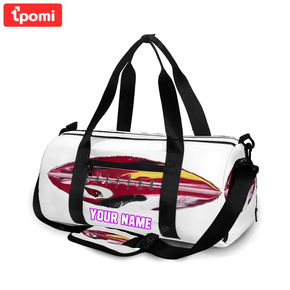 Arizona cardinals ball personalized name travel bag gym bag 1450 Travel Bag