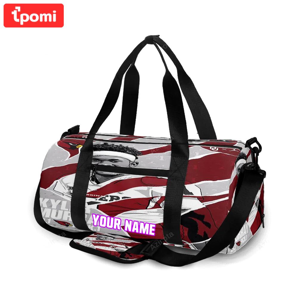 Arizona cardinals kyler murray2 personalized name travel bag gym bag 1193 Travel Bag