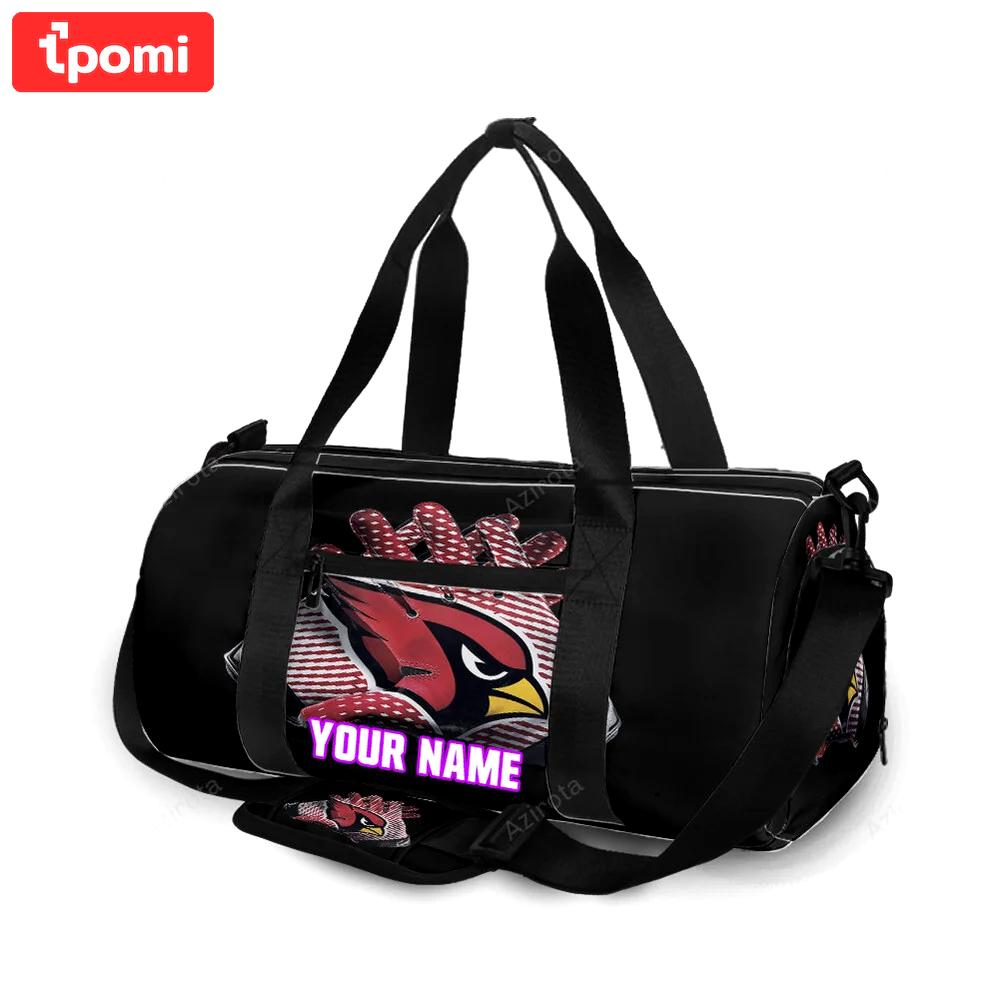 Arizona cardinals logo v9 personalized name travel bag gym bag 350 Travel Bag