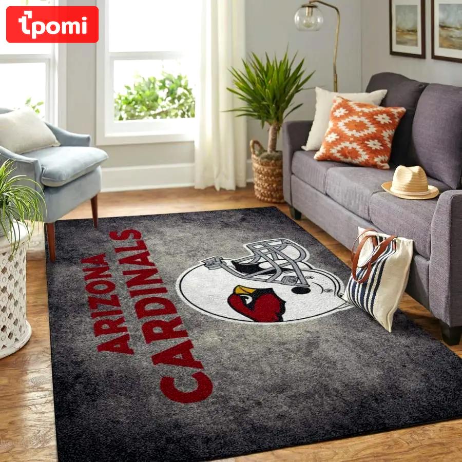 Arizona cardinals nfl living room rug carpet rug living room 20030333 Rectangle Rug