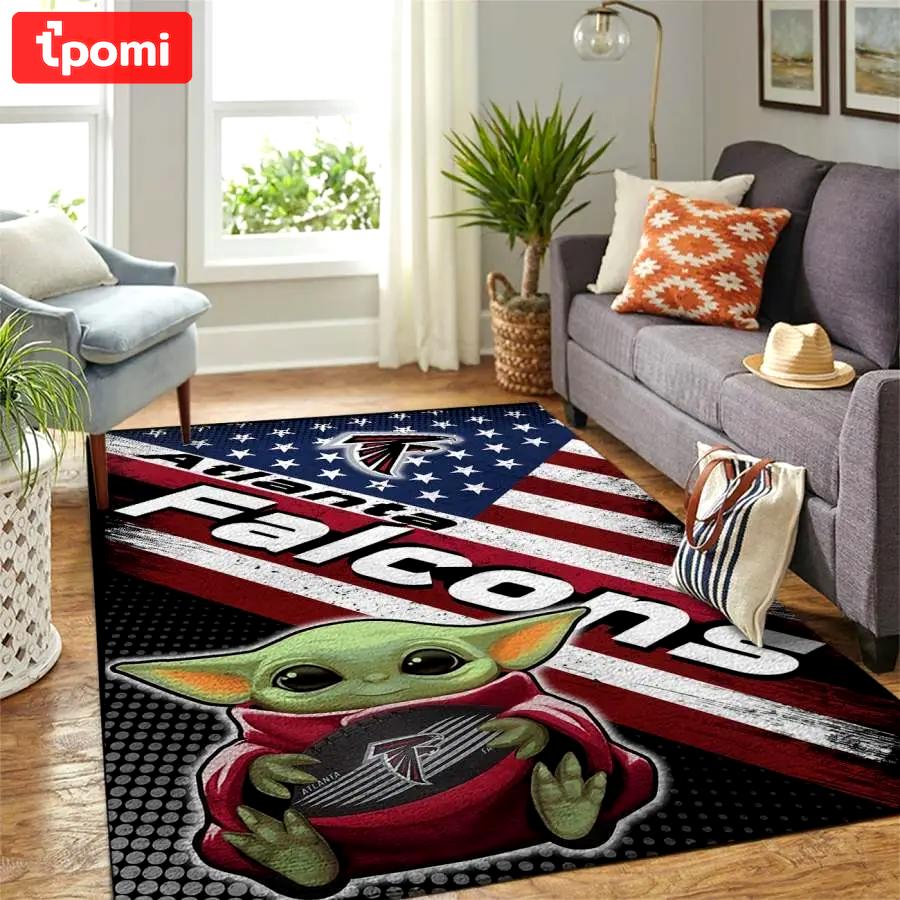 Atlanta falcon area rug living room rug home decors living room carpet christmas gift floor decor rcdd81f33831 Rectangle Rug