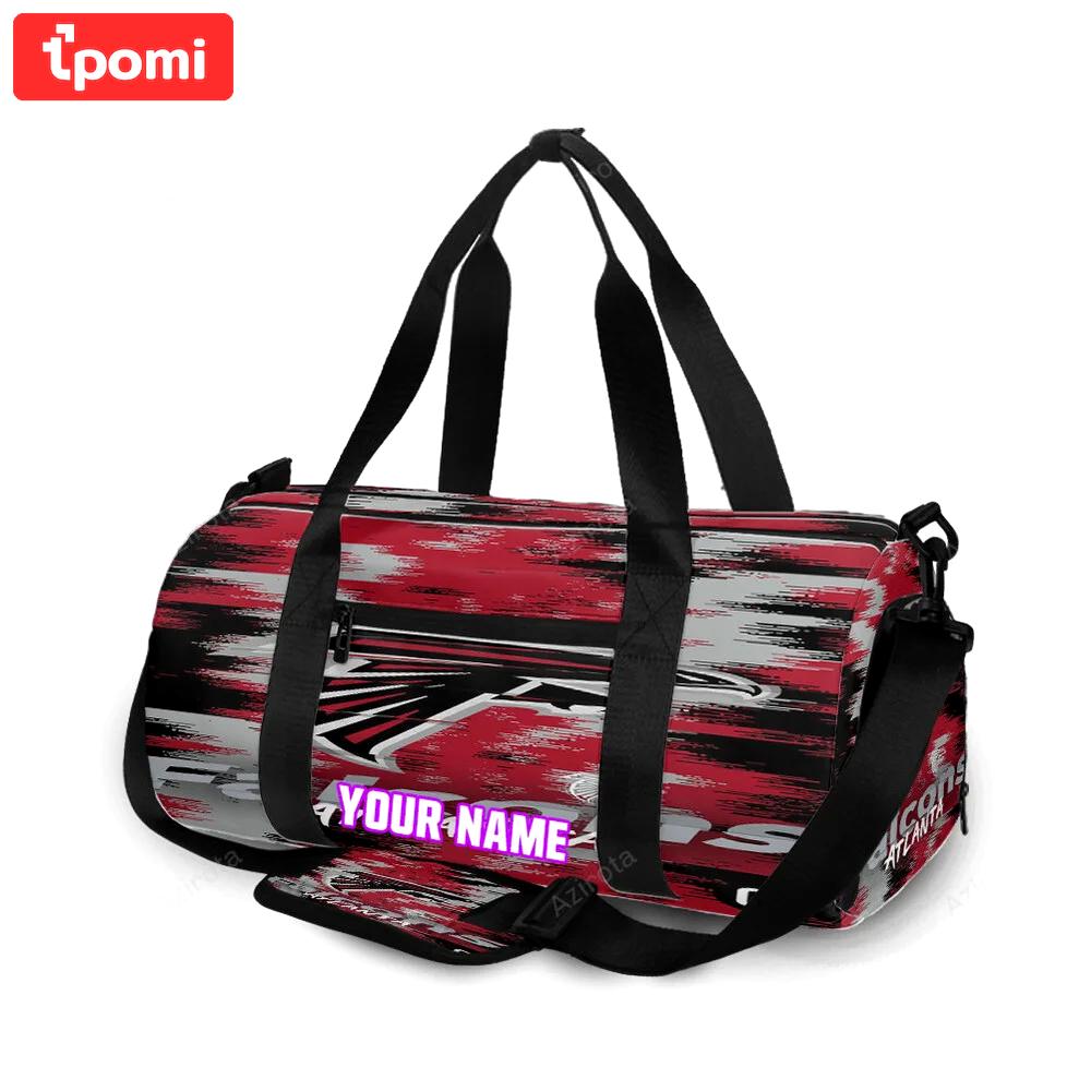 Atlanta falcons abstract logo3 personalized name travel bag gym bag 903 Travel Bag