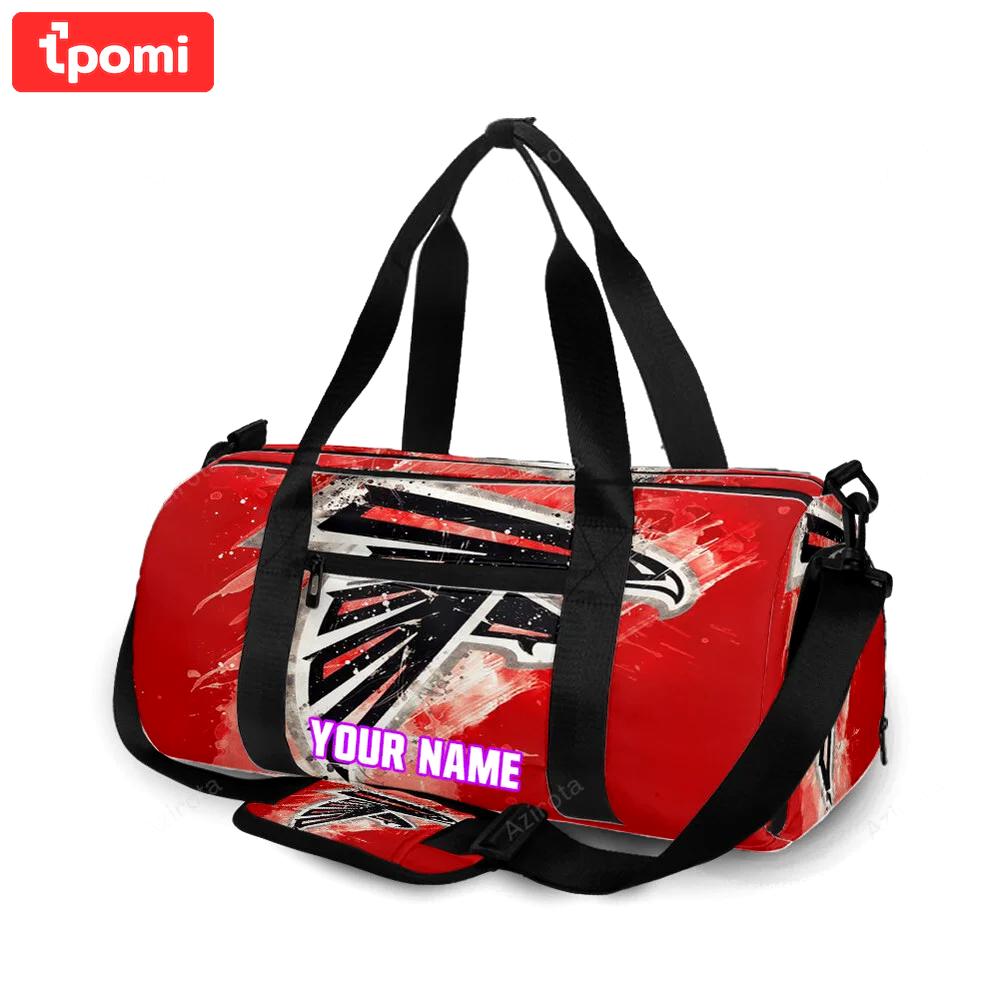 Atlanta falcons brush texture2 personalized name travel bag gym bag 257 Travel Bag