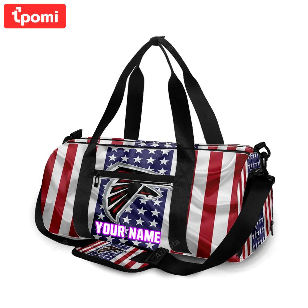 Atlanta falcons flag silk personalized name travel bag gym bag 857 Travel Bag