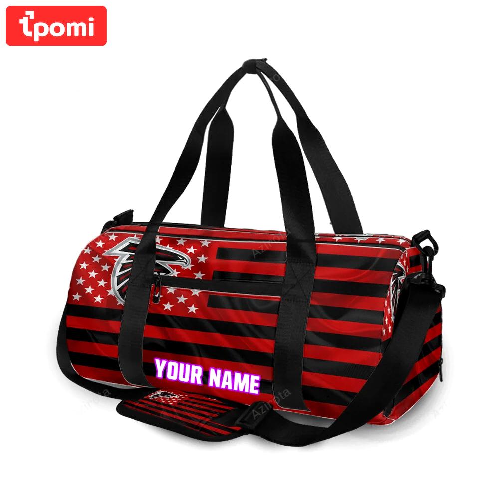 Atlanta falcons flag2 silk personalized name travel bag gym bag 1471 Travel Bag