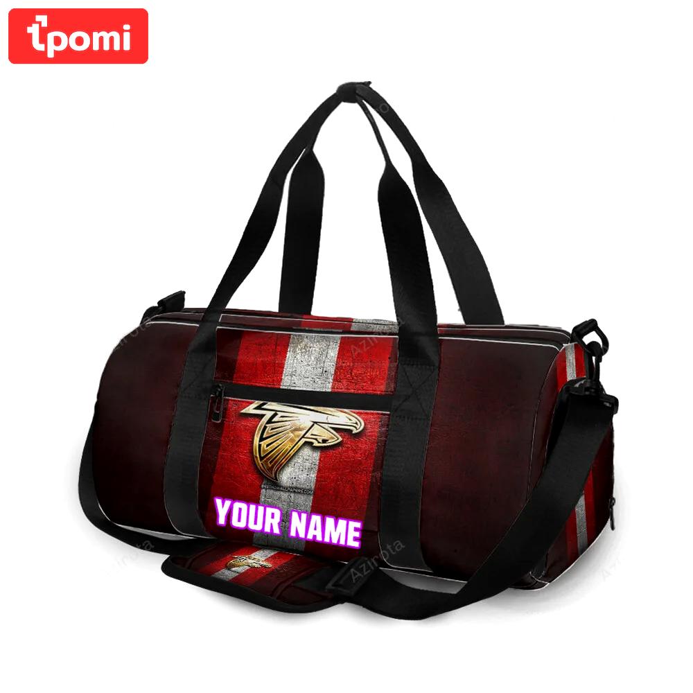 Atlanta falcons golden logo personalized name travel bag gym bag 1001 Travel Bag