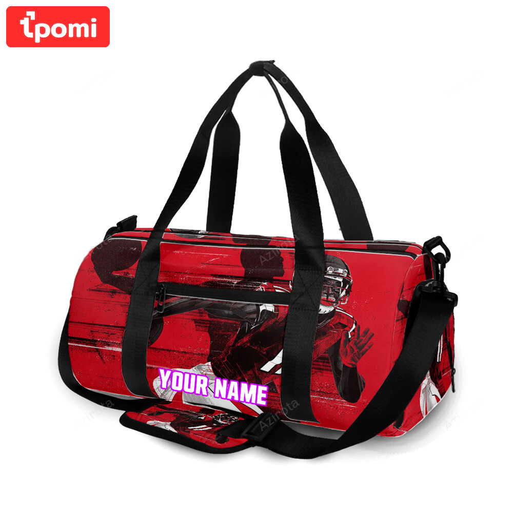 Atlanta falcons julio jones 11 running personalized name travel bag gym bag 331 Travel Bag