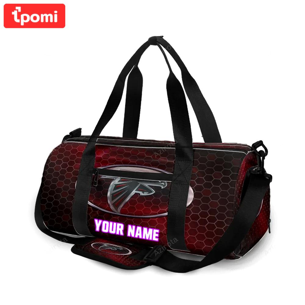 Atlanta falcons metal1 personalized name travel bag gym bag 205 Travel Bag