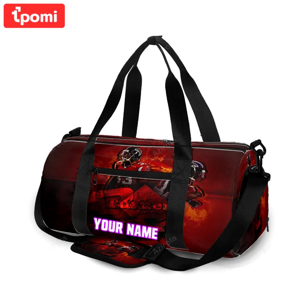 Atlanta falcons michael turner 33 personalized name travel bag gym bag 1069 Travel Bag
