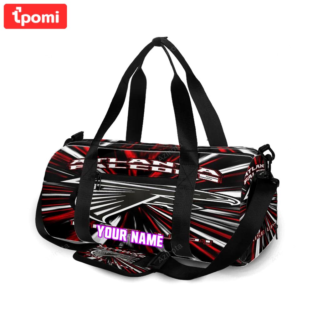Atlanta falcons rise up v3 personalized name travel bag gym bag 795 Travel Bag