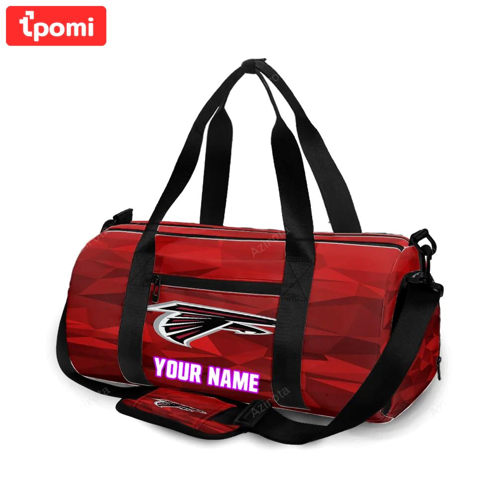 Atlanta falcons shape logo personalized name travel bag gym bag 1443 Travel Bag