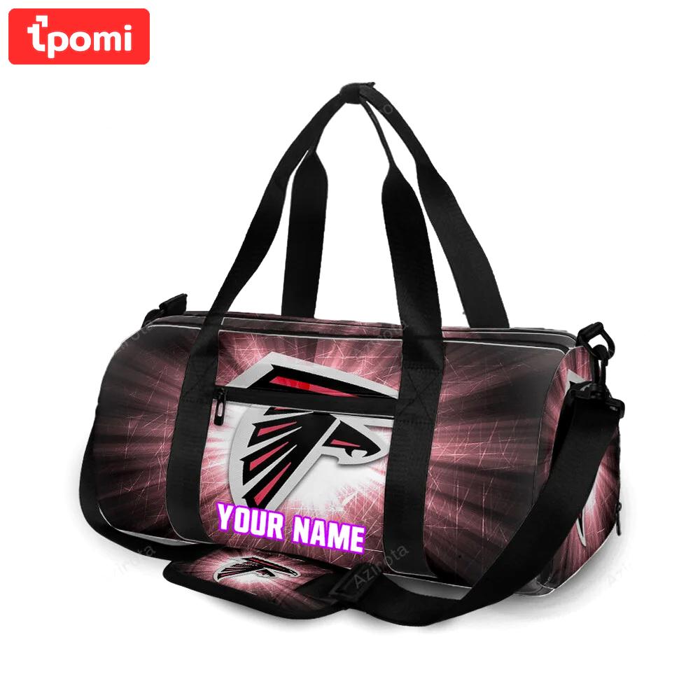Atlanta falcons texture bright personalized name travel bag gym bag 245 Travel Bag