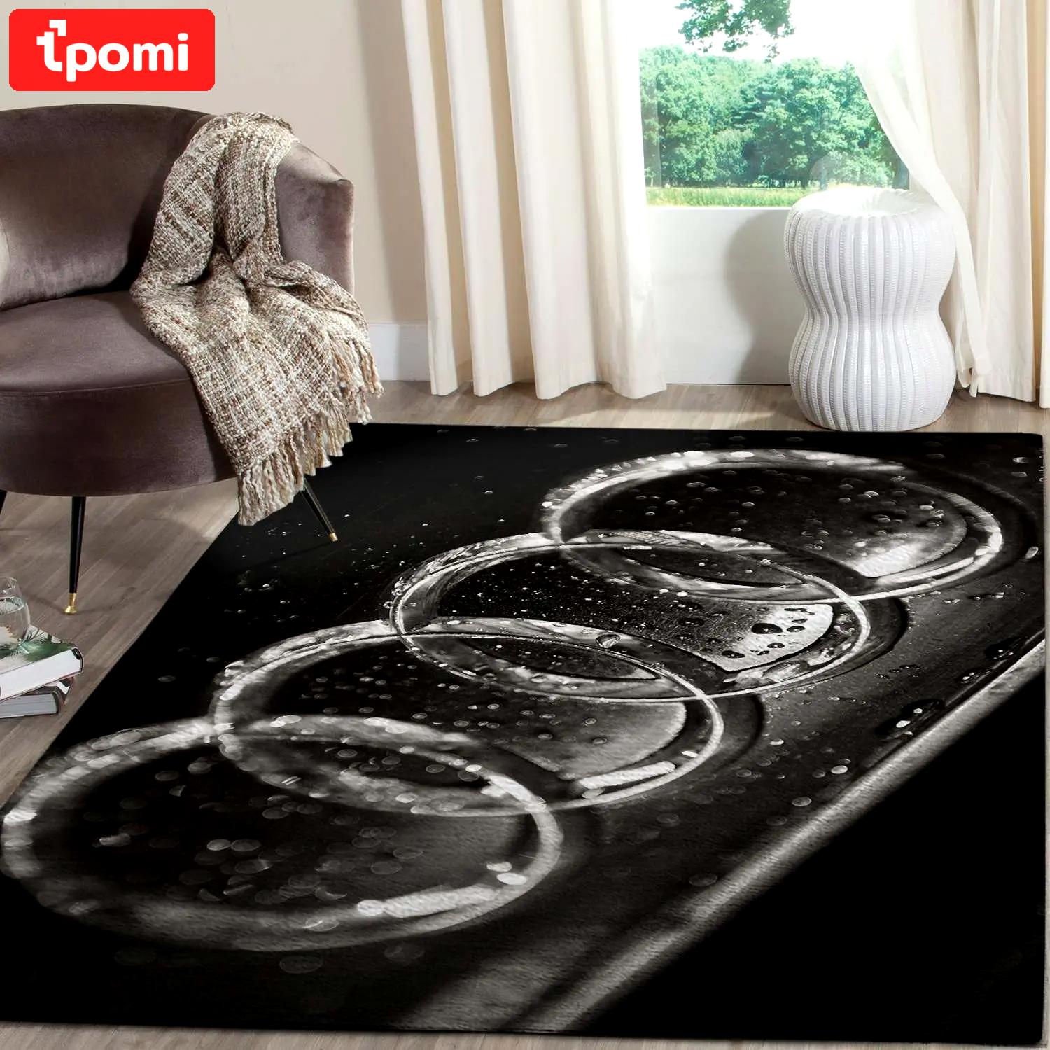 Audi logo supercars area rugs living room carpet fn151206 rug regtangle Rectangle Rug