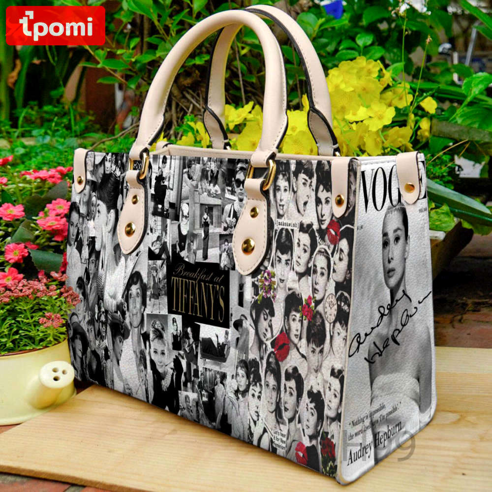 Audrey hepburn leather handbag for women gift 2297 Women Leather Hand Bag