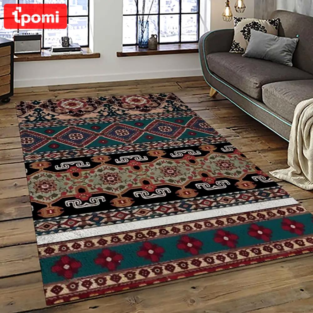 Aztec southwestern geometric shape pattern carpet area rug best gift for home decor event gift asg9 Rectangle Rug