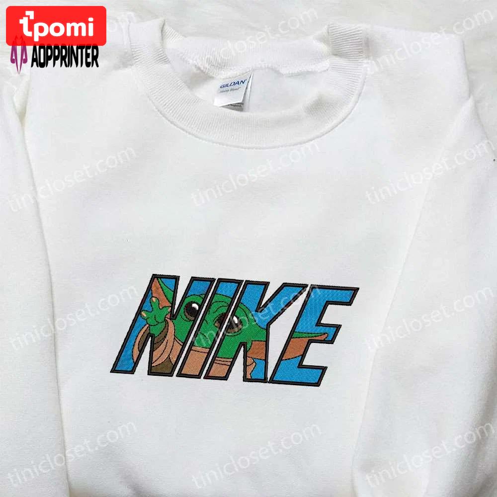 Baby yoda x nike movie embroidered sweatshirt – star wars inspired shirt Embroidered Shirt