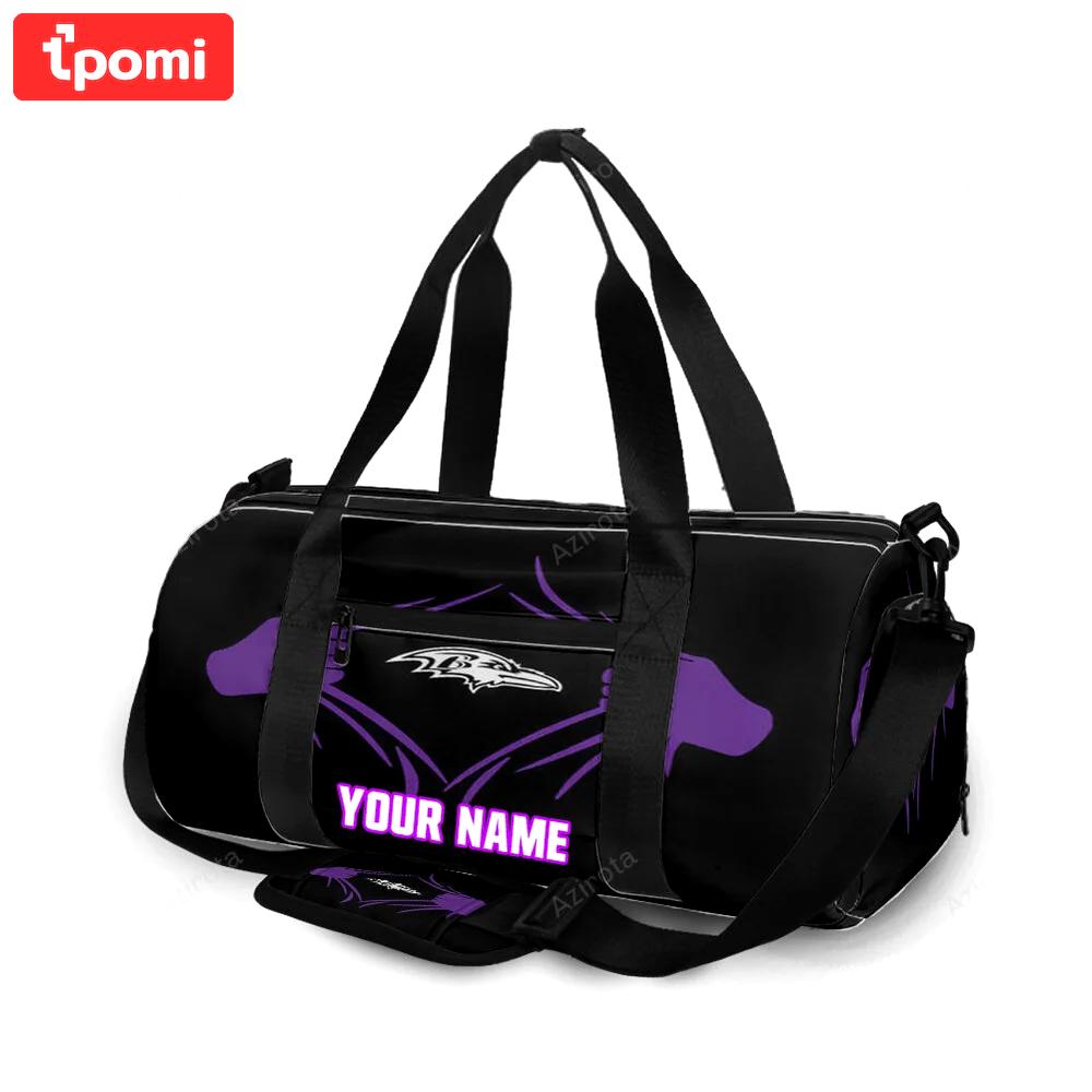 Baltimore ravens hands2 personalized name travel bag gym bag 429 Travel Bag