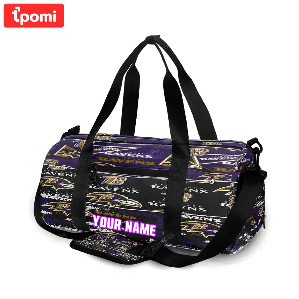 Baltimore ravens logo14 personalized name travel bag gym bag 1011 Travel Bag