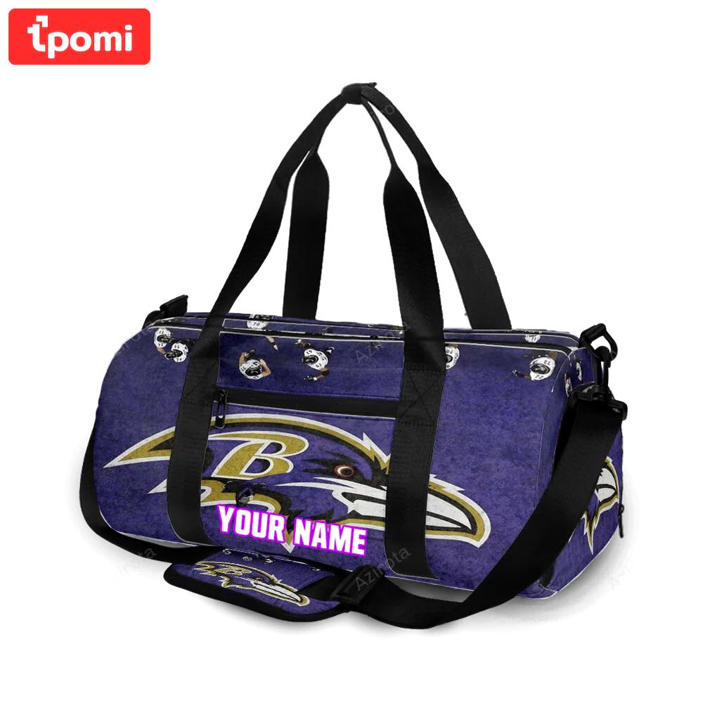 Baltimore ravens logo16 personalized name travel bag gym bag 2037 Travel Bag