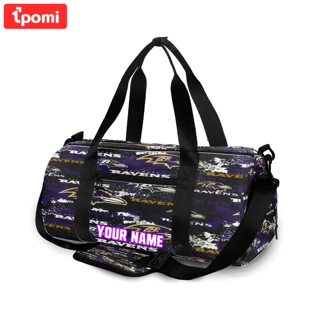 Baltimore ravens logo17 personalized name travel bag gym bag 1476 Travel Bag