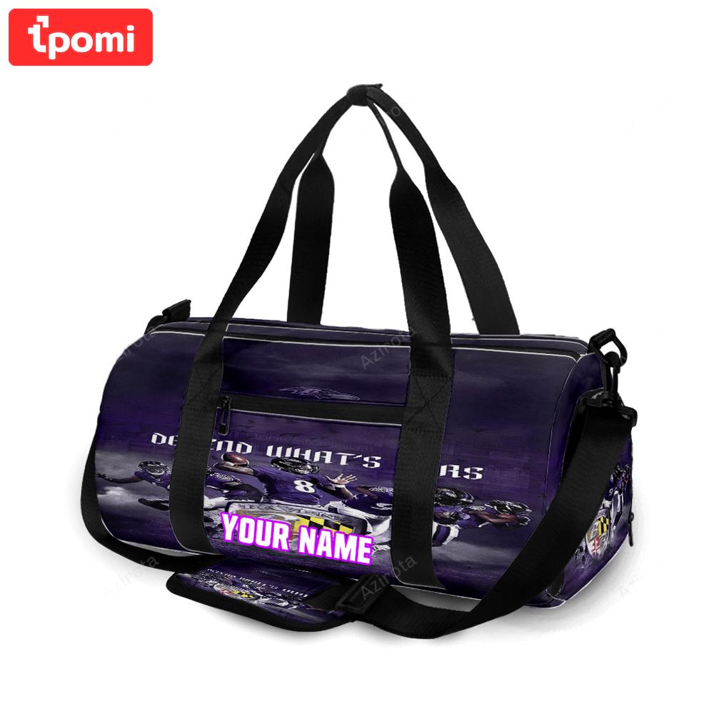 Baltimore ravens oefend whats ours personalized name travel bag gym bag 1205 Travel Bag