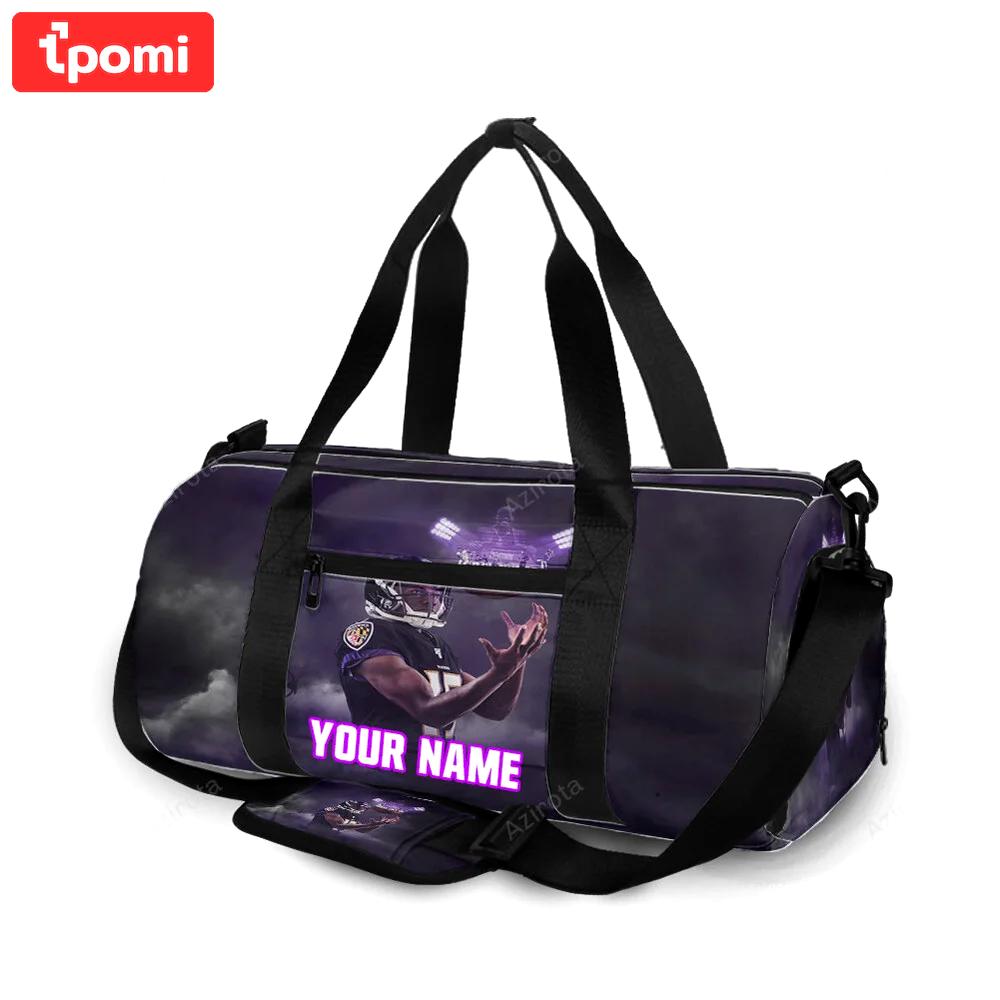 Baltimore ravens team23 personalized name travel bag gym bag 52 Travel Bag
