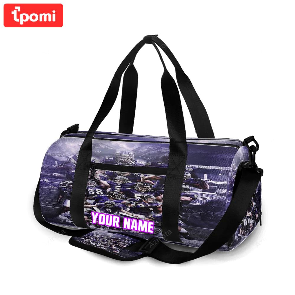 Baltimore ravens team7 personalized name travel bag gym bag 1229 Travel Bag