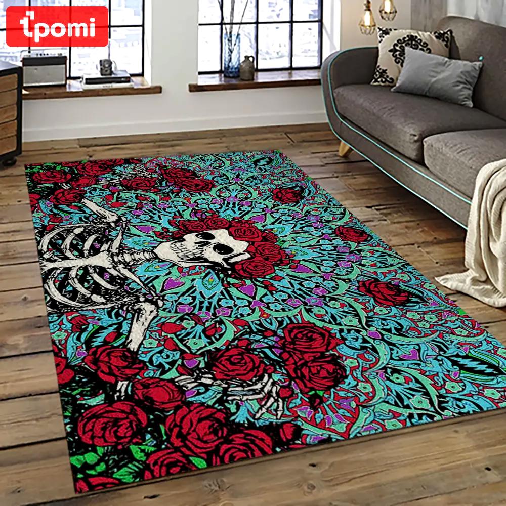 Band grateful dead music carpet rectangle area rug for living room bedroom decor grd04 Rectangle Rug