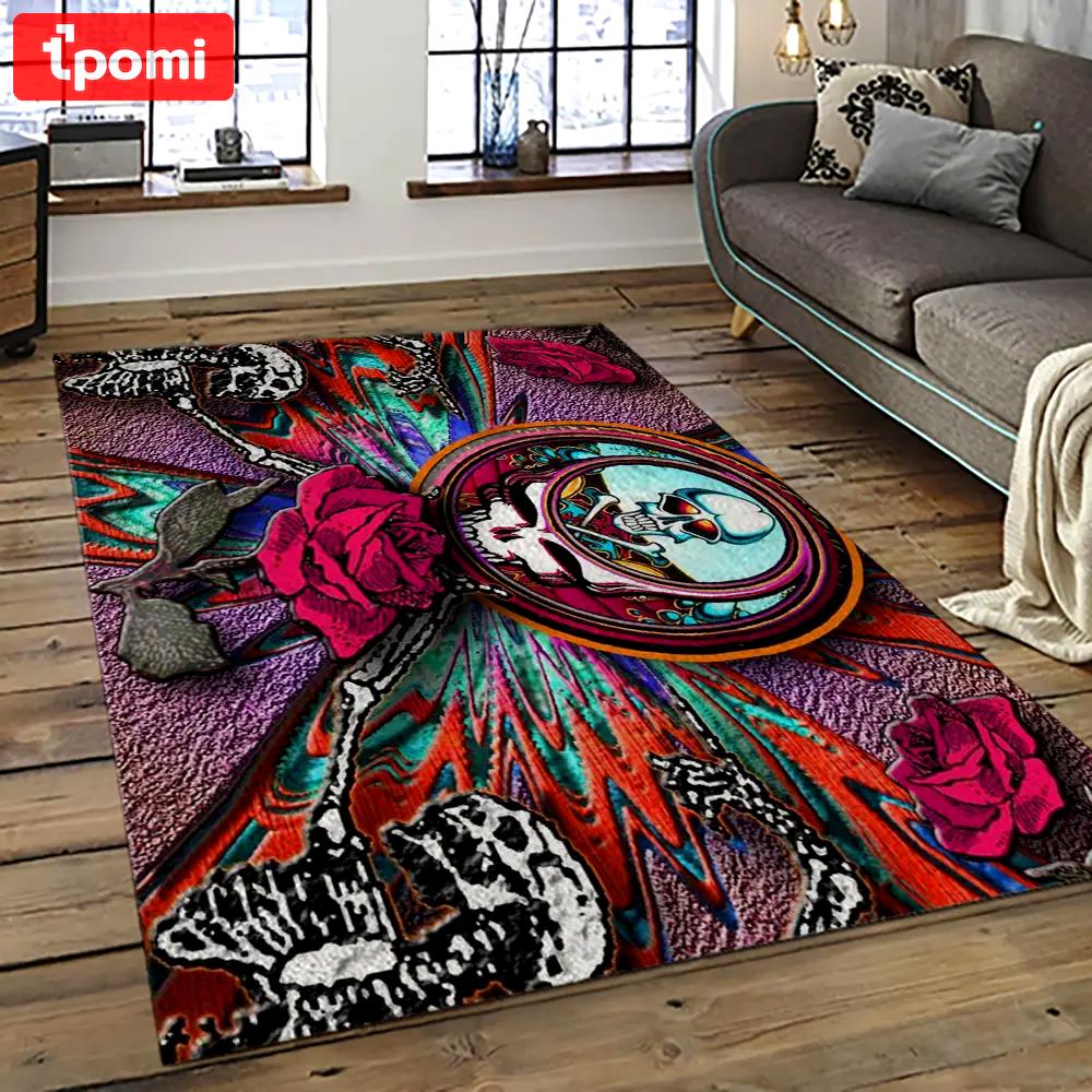 Band grateful dead music carpet rectangle area rug for living room bedroom decor grd10 Rectangle Rug