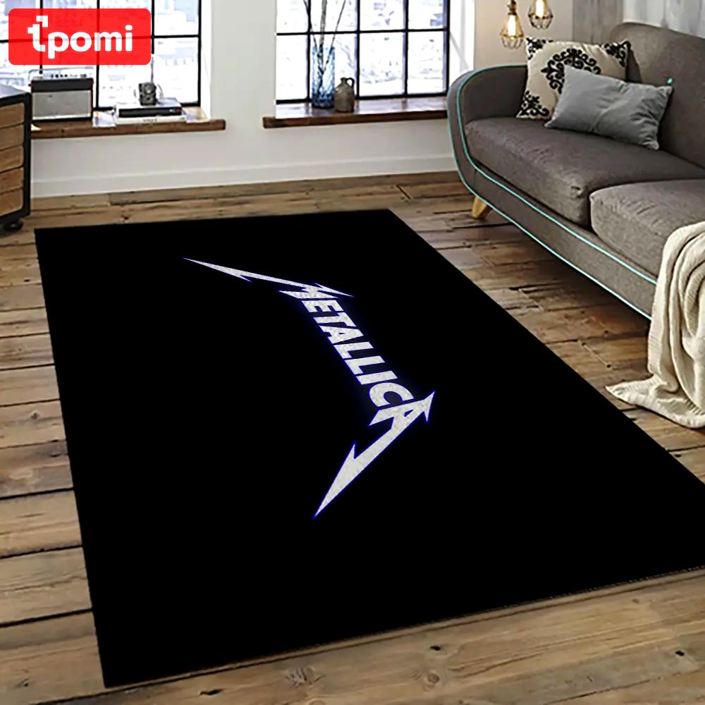 Band metallica music carpet rectangle area rug for living room bedroom decor ma76 Rectangle Rug