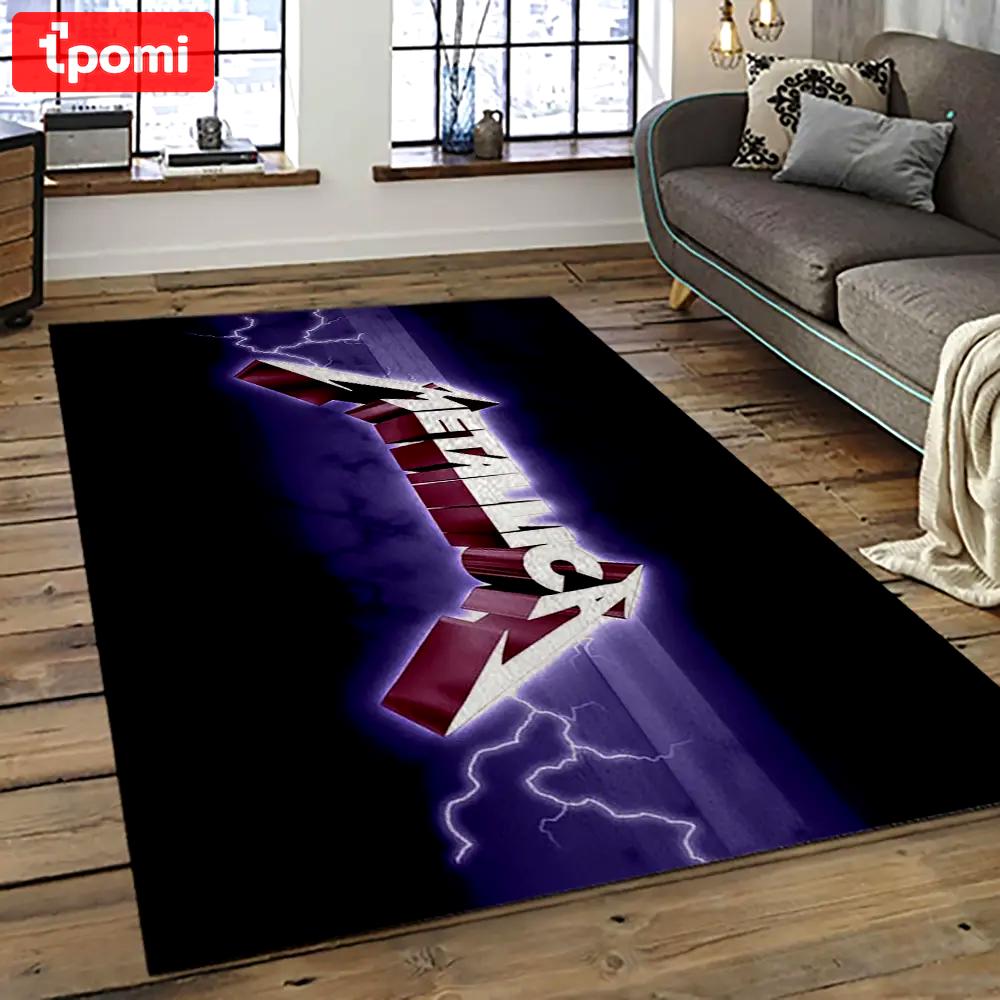 Band metallica music carpet rectangle area rug for living room bedroom decor ma79 Rectangle Rug