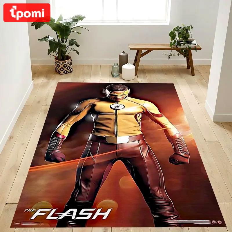 Bart allen dc comics tv kid flash area rug living room and bed room rug rug regtangle carpet floor decor home decor Rectangle Rug