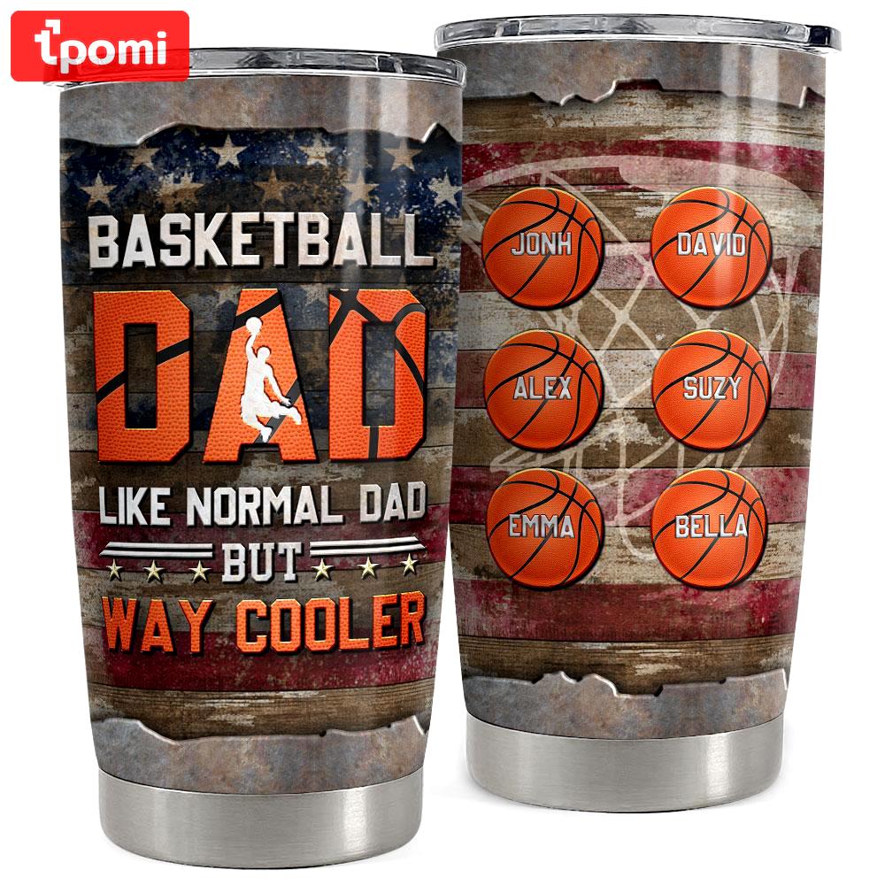 Basketball dad personalized tumbler cup Personalized Tumbler