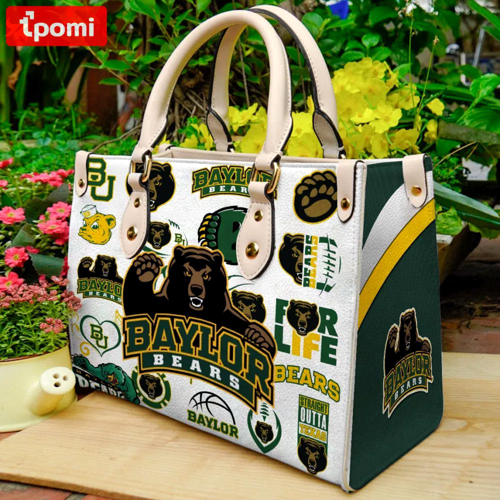 Baylor bears 3 leather handbag gift for women 375 Women Leather Hand Bag