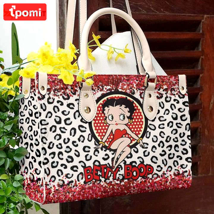 Betty boop leather bag for women gift 4072 Women Leather Hand Bag