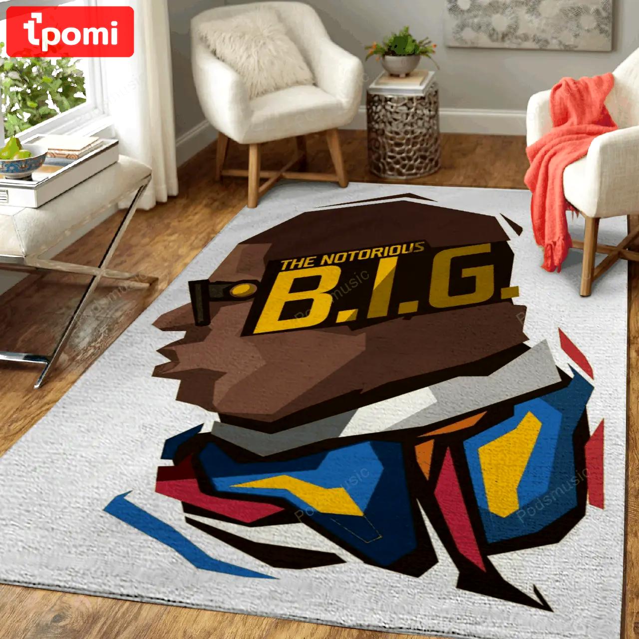 Biggie smalls rapper and hip hop music art for fans area rug living room carpet rug regtangle carpet floor decor home decor Rectangle Rug