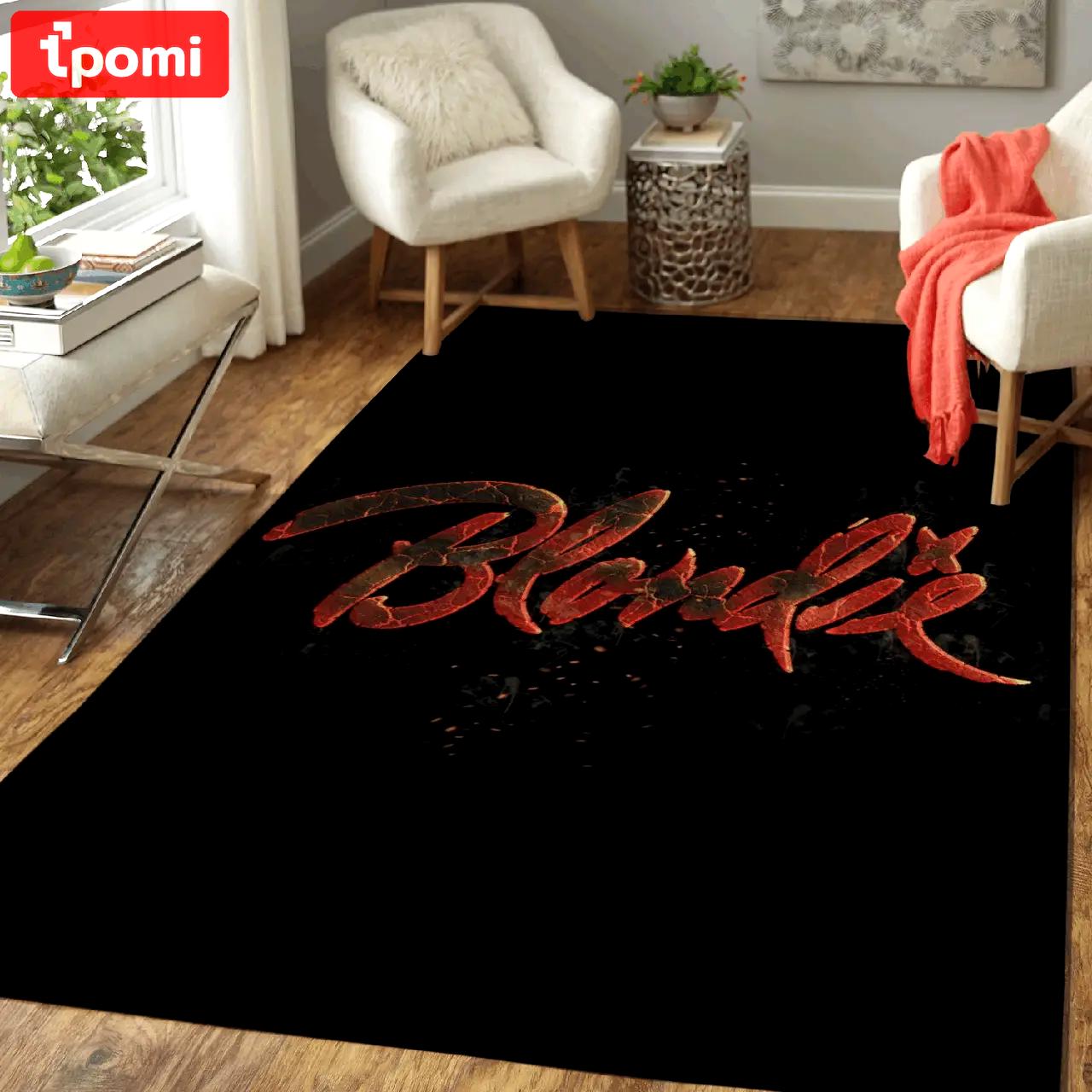 Blondie music bands art for fans area rug living room carpet rug regtangle carpet floor decor home decor Rectangle Rug