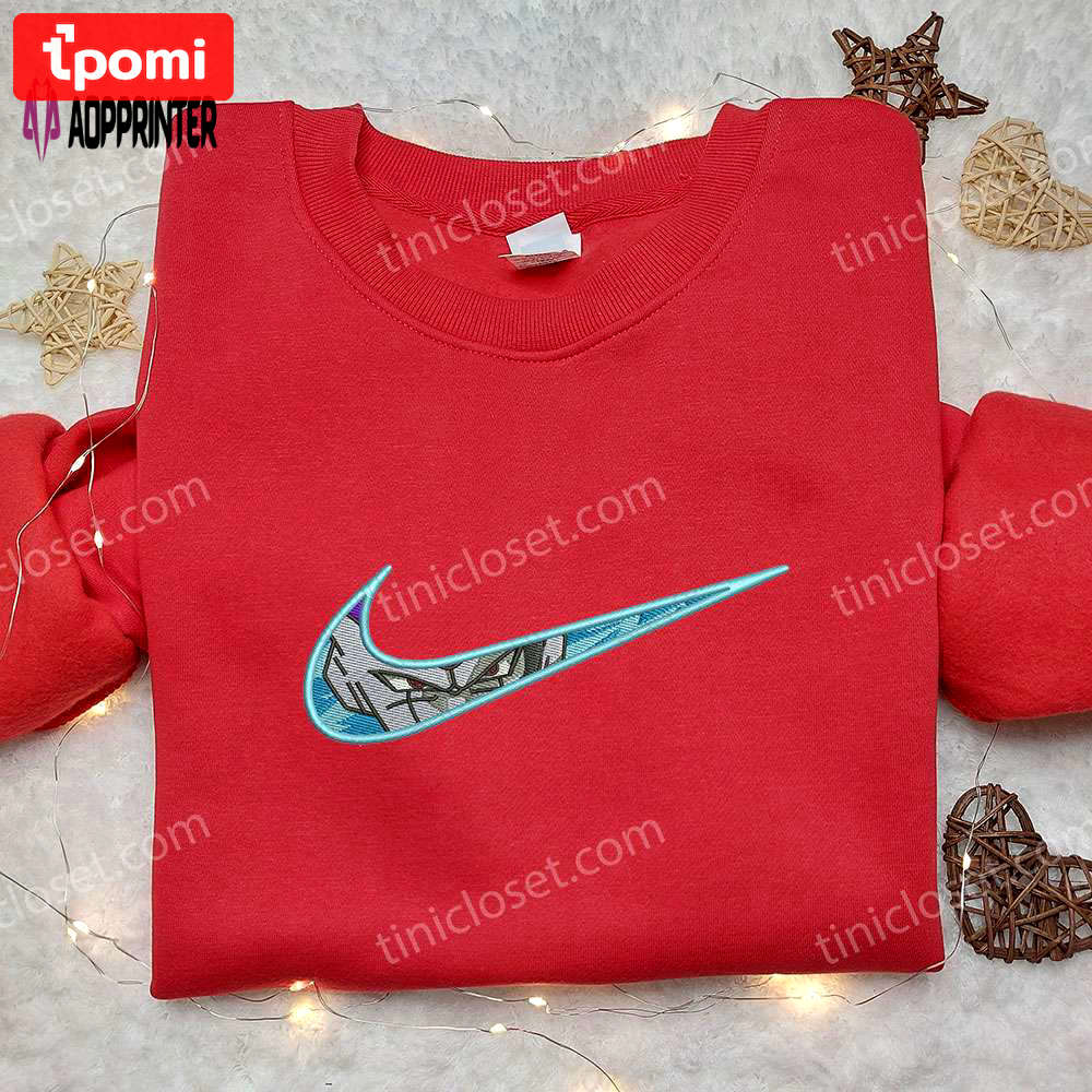 Blue frieza x nike embroidered shirt – dragon ball custom nike tee Embroidered Shirt